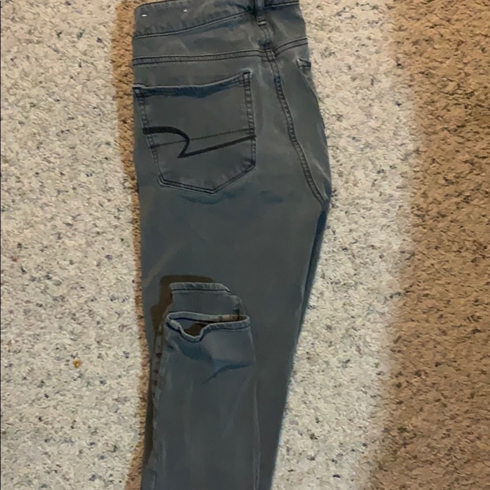 Grey skinny jeans